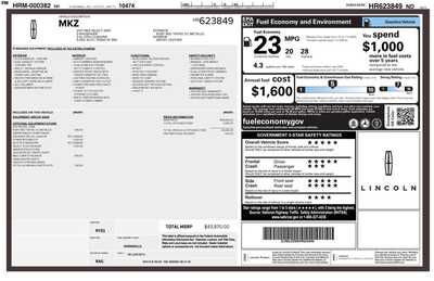 2017 Lincoln MKZ, $17900. Photo 8