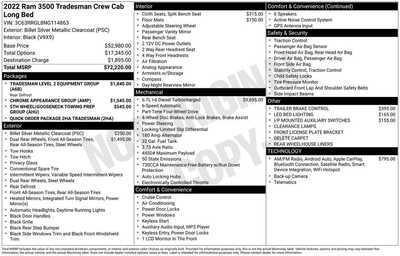 2022 RAM 3500 Crew Cab, $33250. Photo 10