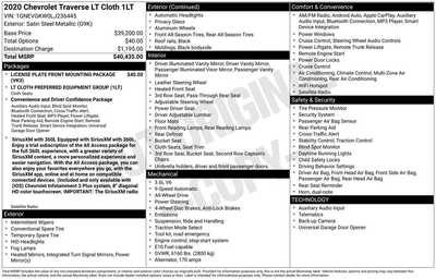2020 Chevrolet Traverse, $20900. Photo 8