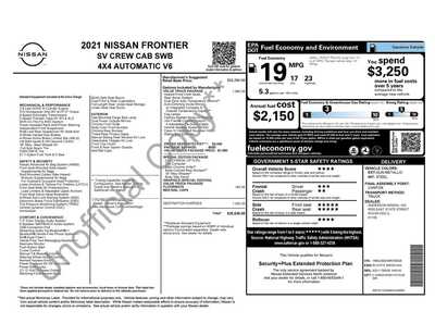 2021 Nissan Frontier, $25900. Photo 8