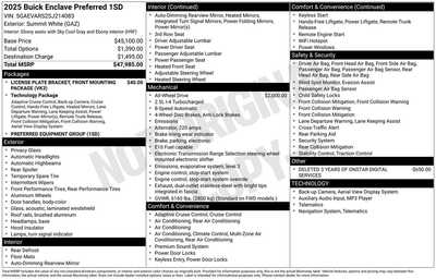 2025 Buick Enclave, $0. Photo 9