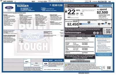 2024 Ford Ranger Crew Cab, $38080. Photo 10
