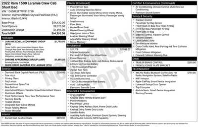 2022 RAM 1500 Crew Cab, $38080. Photo 10