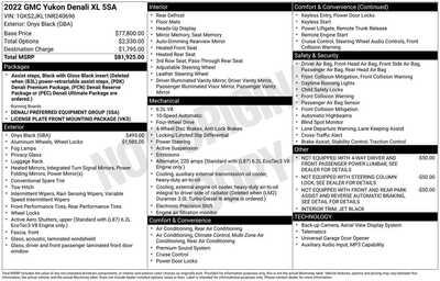 2022 GMC Yukon XL, $58900. Photo 9