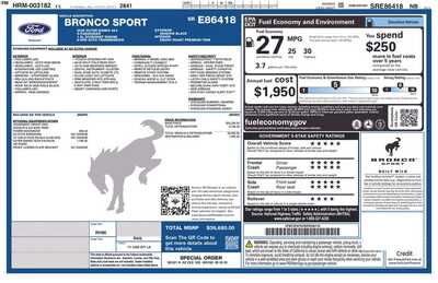 2025 Ford Bronco Sport, $34900. Photo 9