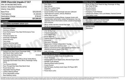 2008 Chevrolet Impala, $0. Photo 9