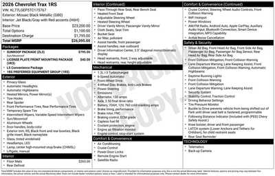 2026 Chevrolet Trax, $26055. Photo 10