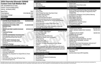 2026 Chevrolet 2500 Ext Cab, $66305. Photo 10