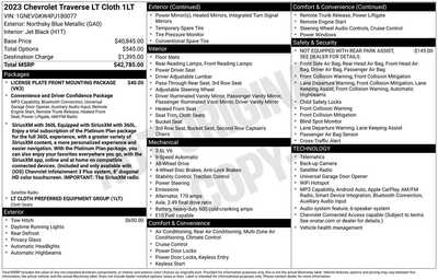 2023 Chevrolet Traverse, $24900. Photo 10