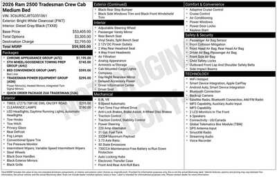 2026 RAM 2500 Crew Cab, $59505. Photo 10