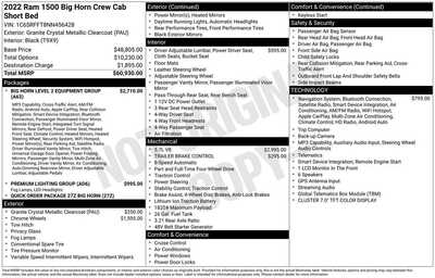 2022 RAM 1500 Crew Cab, $37900. Photo 10