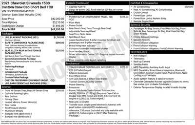 2021 Chevrolet 1500 Crew Cab, $29900. Photo 10