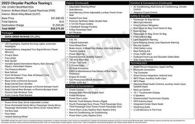 2023 Chrysler Pacifica, $22900. Photo 10