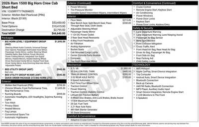 2026 RAM 1500 Crew Cab, $53612. Photo 10