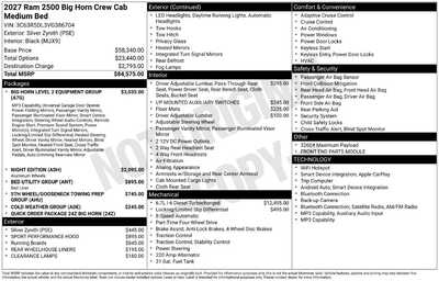 2027 RAM 2500 Crew Cab, $77203. Photo 10