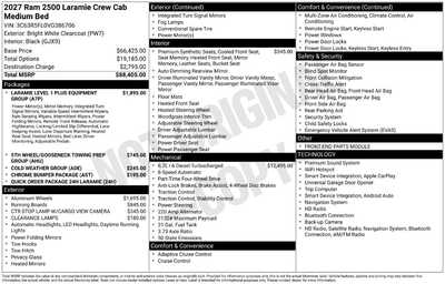 2027 RAM 2500 Crew Cab, $80063. Photo 10