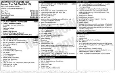 2022 Chevrolet 1500 Crew Cab, $27880. Photo 10
