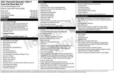 2021 Chevrolet 1500 Crew Cab, $31500. Photo 10