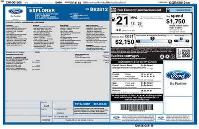 2016 Ford Explorer, $12900. Photo 10