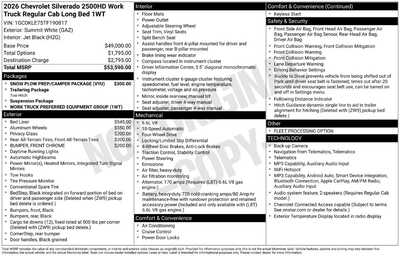 2026 Chevrolet Silverado 2500HD, $0. Photo 9