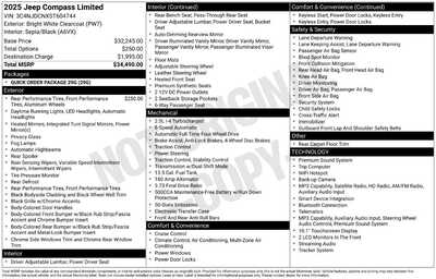 2025 Jeep Compass, $26900. Photo 9