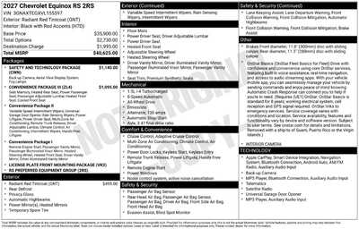 2027 Chevrolet Equinox, $0. Photo 10