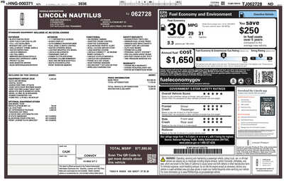 2026 Lincoln Nautilus, $70995. Photo 9