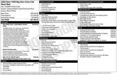 2026 RAM 1500 Crew Cab, $48624. Photo 3