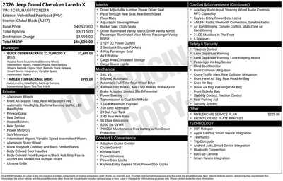 2026 Jeep Grand Cherokee, $35986. Photo 3