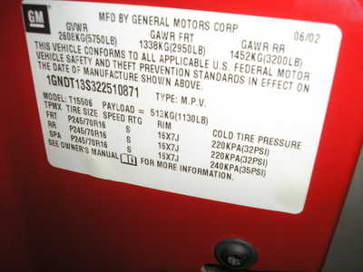 2002 Chevrolet TrailBlazer, $7999. Photo 12