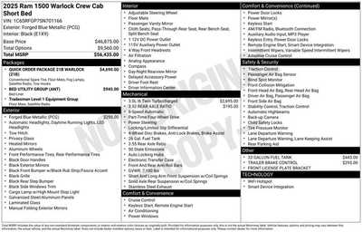 2025 RAM 1500 Crew Cab, $46493. Photo 1