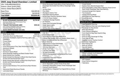 2025 Jeep Grand Cherokee L, $51705. Photo 1