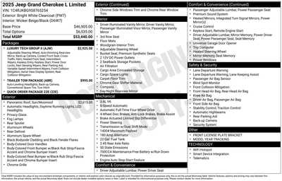 2025 Jeep Grand Cherokee L, $51548. Photo 1