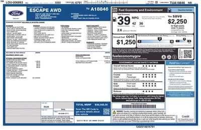 2026 Ford Escape, $37085. Photo 7