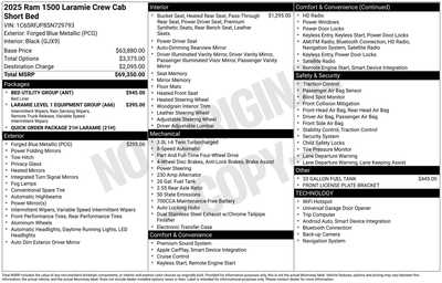 2025 RAM 1500 Crew Cab, $64975. Photo 1