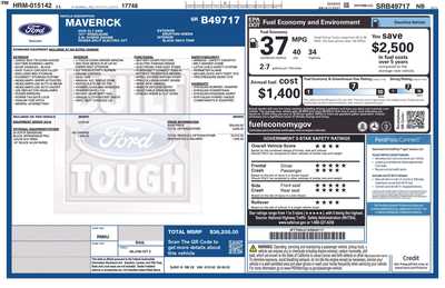 2025 Ford Maverick, $36205. Photo 1