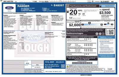 2025 Ford Ranger Crew Cab, $51183. Photo 1