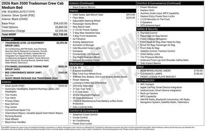 2026 RAM 3500 Crew Cab, $57475. Photo 1