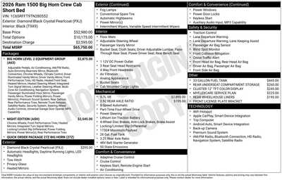 2026 RAM 1500 Crew Cab, $57011. Photo 1