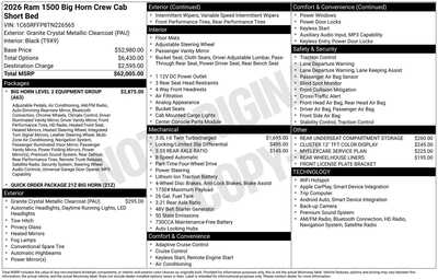 2026 RAM 1500 Crew Cab, $56114. Photo 2
