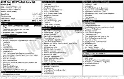 2026 RAM 1500 Crew Cab, $49734. Photo 2