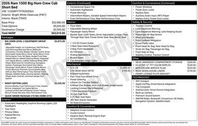 2026 RAM 1500 Crew Cab, $56623. Photo 2