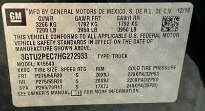 2017 GMC 1500 Crew Cab, $0. Photo 11