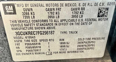 2015 Chevrolet 1500 Crew Cab, $0. Photo 10