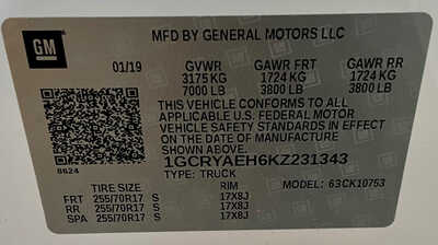 2019 Chevrolet 1500 Ext Cab, $18500. Photo 11