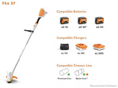 0 Stihl FSA 57 w/ AK 10 Batt, $199. Photo 3