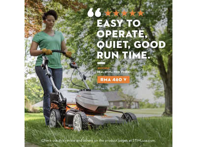 0 Stihl RMA 460 V 19 in. Sel, $599. Photo 6