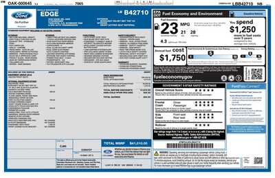 2020 Ford Edge, $18997. Photo 7
