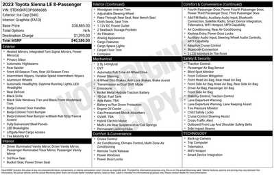 2023 Toyota Sienna, $29798. Photo 7