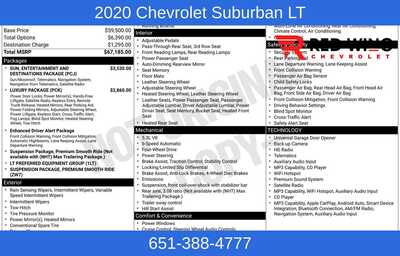 2020 Chevrolet Suburban, $23997. Photo 1